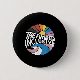 Badge Rond 5 Cm L'Avenir Est Inclusif Droits Gays Lgbt Fierté _2