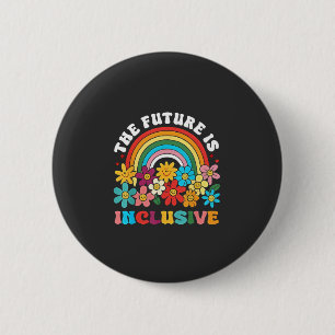 Badge Rond 5 Cm L'Avenir Est Le Mois De La Fierté Inclusive LGBTQ