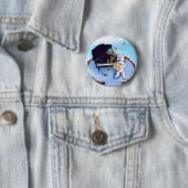 Badge Rond 5 Cm L'aventure de piano soutient le bouton (En situation)