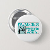 Badge Rond 5 Cm L'avertissement prennent garde des objets de vol ! (Devant & derrière)