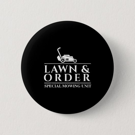 Badge Rond 5 Cm Lawn & Order Special Mowing Unit - Gardening L (Devant)