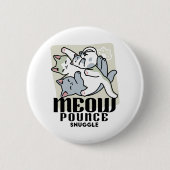 Badge Rond 5 Cm Laze Furr Days - Cute Lazy Cats Design (Devant)