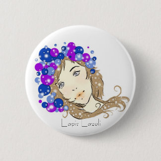 Badge Rond 5 Cm Lazulite de Lapis