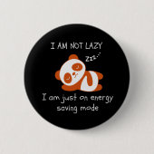 Badge Rond 5 Cm Lazy Panda Funny (Devant)
