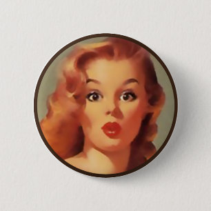 Badge Rond 5 Cm L'BItsch Kitsch : Portraits à broches