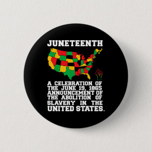 Badge Rond 5 Cm Le 11° anniversaire de la libération des noirs afr