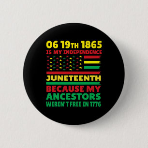 Badge Rond 5 Cm Le 11 juin est ma fête de l'Indépendance Fille Noi