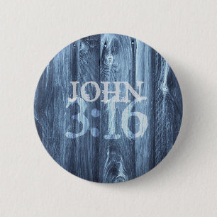 Badge Rond 5 Cm Le 3h16 de John… pour Dieu a ainsi aimé le mond