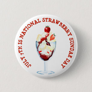 Badge Rond 5 Cm Le 7 juillet est la journée nationale du dimanche 