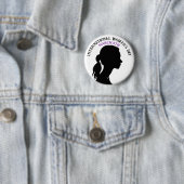 Badge Rond 5 Cm Le 8 mars est la Journée internationale de la femm (En situation)