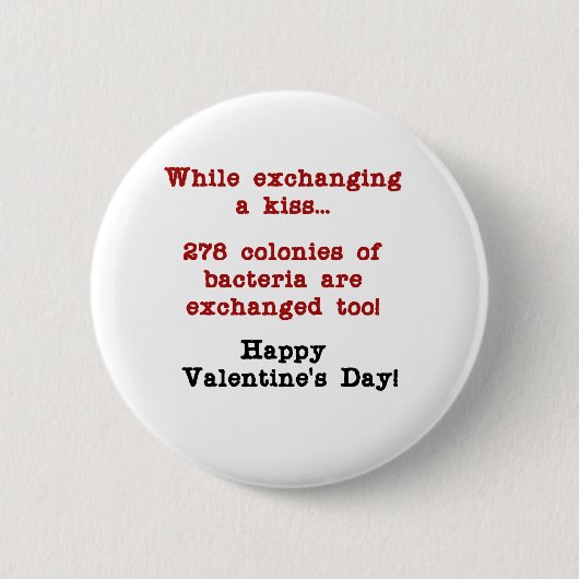 Badge Rond 5 Cm Le baiser en difficulté de Valentine (Devant)