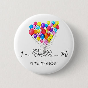 Badge Rond 5 Cm Le BALLON I AIMENT MOI et vous ? personnaliser du