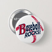 Badge Rond 5 Cm Le baseball déchire ! Bouton (Devant & derrière)