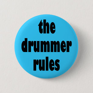 Badge Rond 5 Cm Le batteur ordonne le bouton