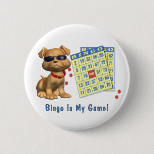Badge Rond 5 Cm Le bingo-test est mon jeu !