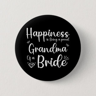 Badge Rond 5 Cm Le bonheur, c'est être une fière grand-mère d'une