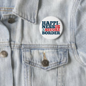 Badge Rond 5 Cm Le bonheur est une frontière sûre (En situation)