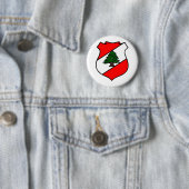Badge Rond 5 Cm Le bouclier du Liban (En situation)