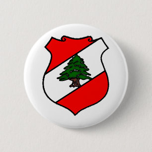 Badge Rond 5 Cm Le bouclier du Liban