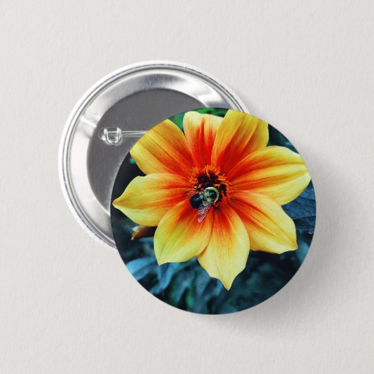 Badge Rond 5 Cm "Le bourdon avide" (Devant & derrière)