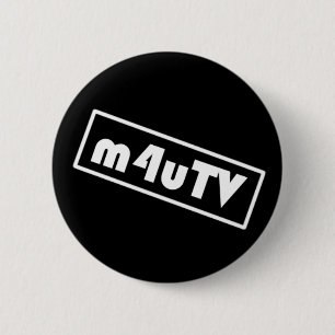 Badge Rond 5 Cm Le bouton de campagne de m4uTV du SORT MALHEUREUX