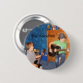 Badge Rond 5 Cm Le bouton de guitaristes de cravates (Devant & derrière)