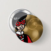 Badge Rond 5 Cm Le bouton de magicien (Devant & derrière)