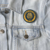 Badge Rond 5 Cm Le bouton de mérite "SURRÉFLÉCHIR" (En situation)