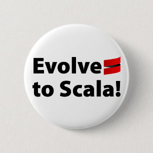 Badge Rond 5 Cm Le bouton de Scala, évoluent le logo