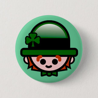 Badge Rond 5 Cm Le bouton de St Patrick heureux