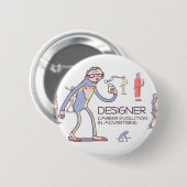 Badge Rond 5 Cm Le bouton du concepteur (Devant & derrière)