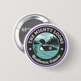 Badge Rond 5 Cm Le bouton violet des Mighty Loons