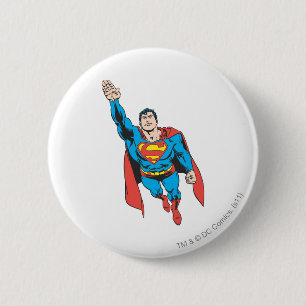 Badge Rond 5 Cm Le bras droit de Superman levé
