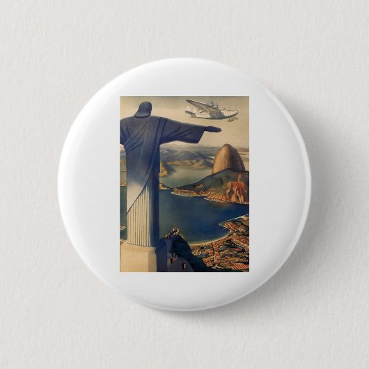 Badge Rond 5 Cm Le Brésil (Devant)