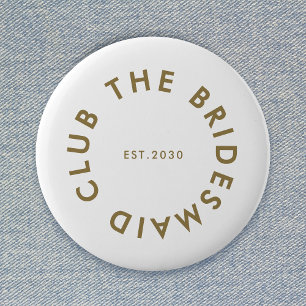 Badge Rond 5 Cm Le Bridesmaid Club Bachelorette