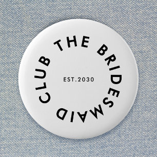 Badge Rond 5 Cm Le Bridesmaid Club Bachelorette