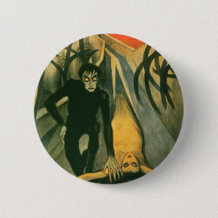 Badge Rond 5 Cm Le Cabinet de l'affiche de film de Dr. Caligari
