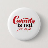 Badge Rond 5 Cm Le Canada n'est pas à vendre (Devant)