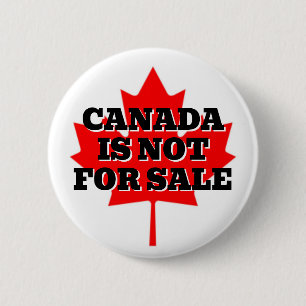 BADGE ROND 5 CM LE CANADA N'EST PAS EN VENTE