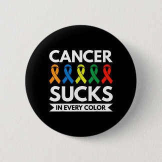 Badge Rond 5 Cm Le cancer craint dans toutes les couleurs