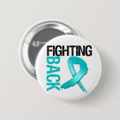 Badge Rond 5 Cm Le cancer de l'ovaire contre-attaqué (Devant & derrière)