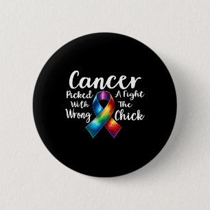 Badge Rond 5 Cm Le Cancer Du Sein A Combattu Le Mauvais Pouce