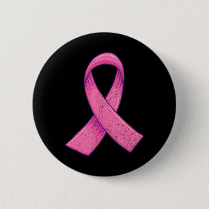 Badge Rond 5 Cm Le cancer du sein rose ribbon est pour
