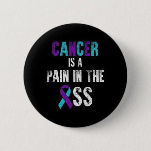 Badge Rond 5 Cm Le Cancer Est Une Douleur Dans La Sensibilisation 