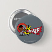 Badge Rond 5 Cm Le canon cybernétique de Chibi Cyborg (Devant & derrière)