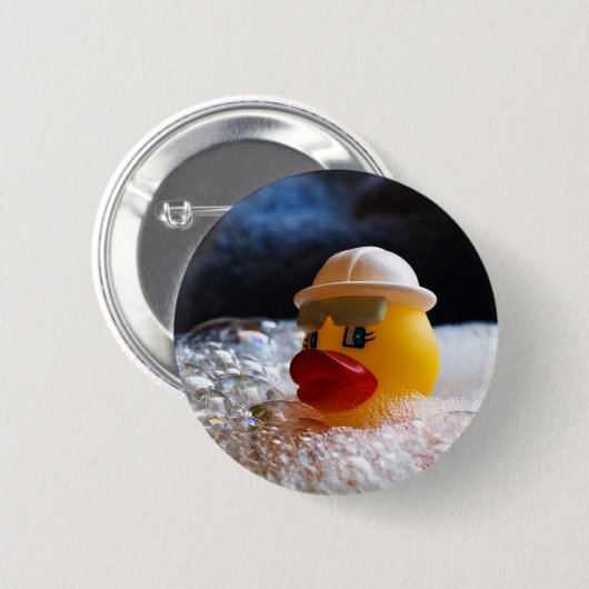 Badge Rond 5 Cm Le caoutchouc mignon (Devant & derrière)