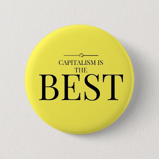 Badge Rond 5 Cm Le capitalisme est le meilleur (Devant)