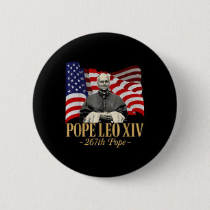 Badge Rond 5 Cm Le Cardinal Robert Prévost Chemise Le Pape Leo Xiv