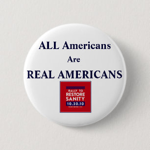 Badge Rond 5 Cm Le carré de rassemblement, TOUS LES Américains