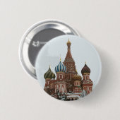 Badge Rond 5 Cm Le cathedral_eng de Basil de saint (Devant & derrière)